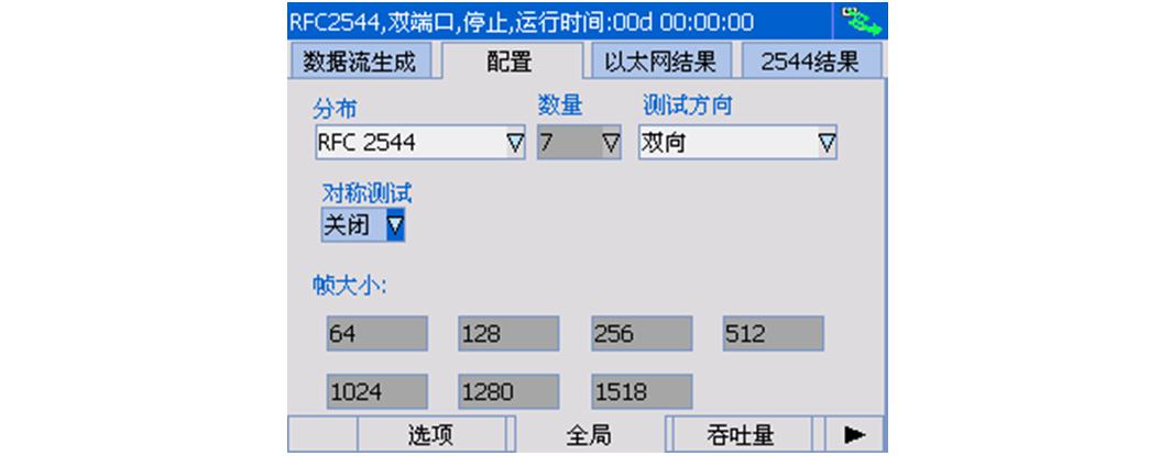 手持式以太网测试仪RFC2544测试演示