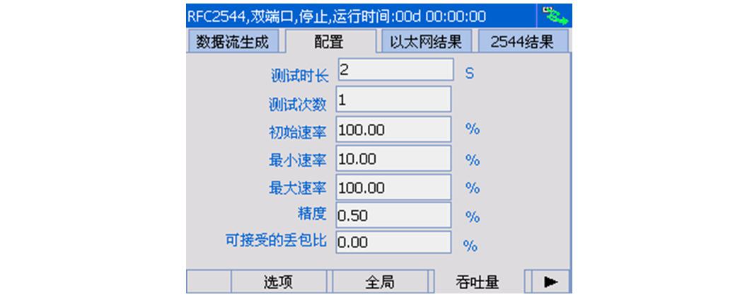 手持式以太网测试仪RFC2544测试演示