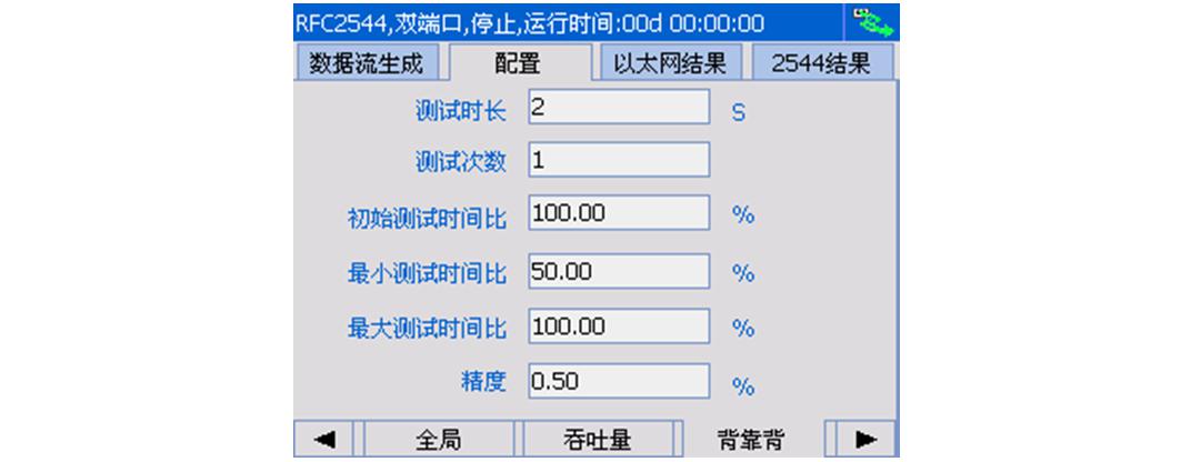 手持式以太网测试仪RFC2544测试演示