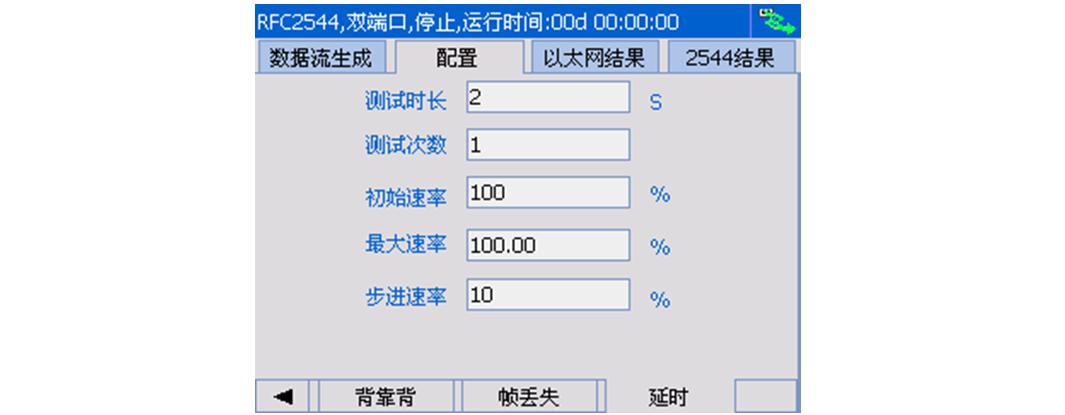 手持式以太网测试仪RFC2544测试演示